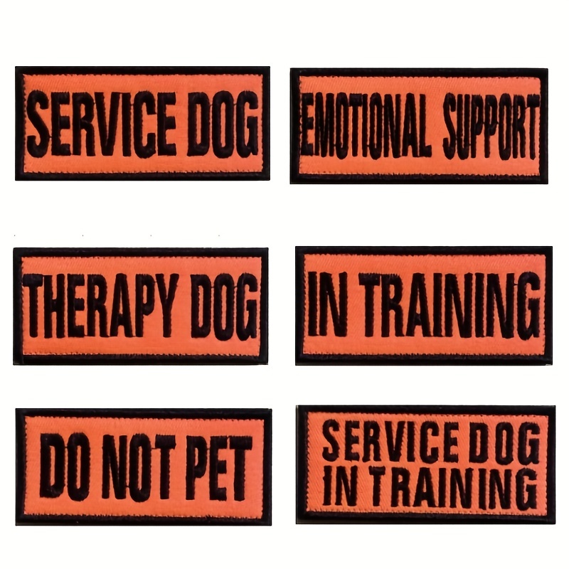 Service Dog Patches for Harness and Vest Removable Dog Vest