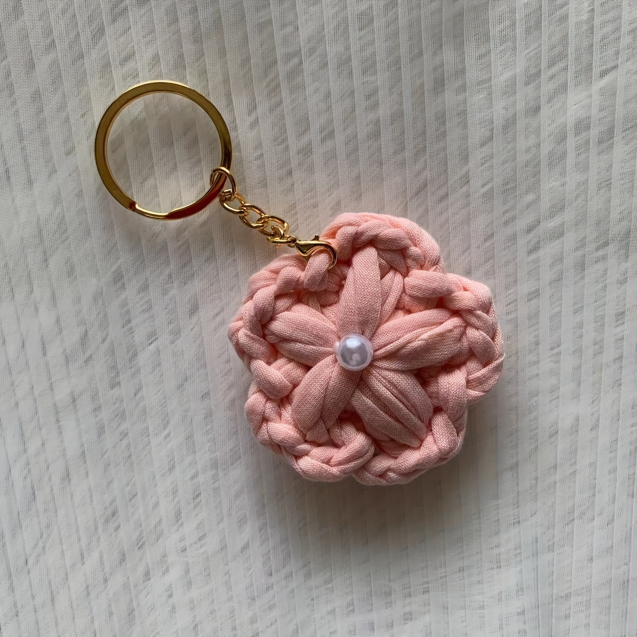 Sakura Fabric Keychain Creative Flower Plant Charms Key Ring Backpack  Ornaments Women Bag Pendant Key Holder Accessories Holiday Gift - Temu