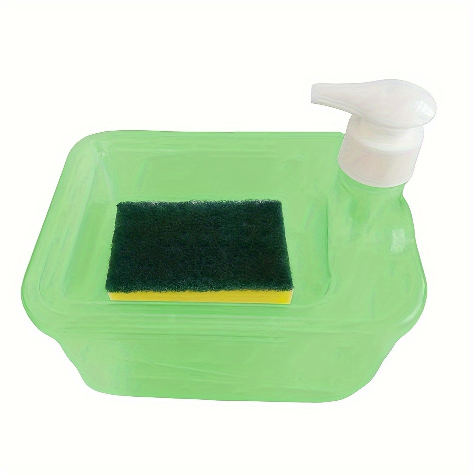 Kitchen Dishwashing Liquid Sponge Dispenser With Press Type Automatic Soap  Dispenser, Dish Brush Combination, Cleaning Tool