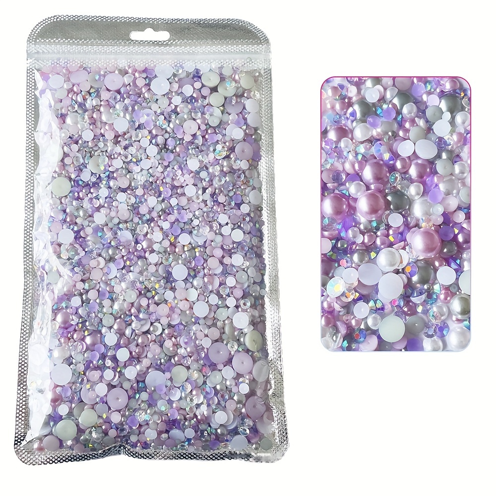 Colorful Round Self adhesive Rhinestones Flat Glitter - Temu