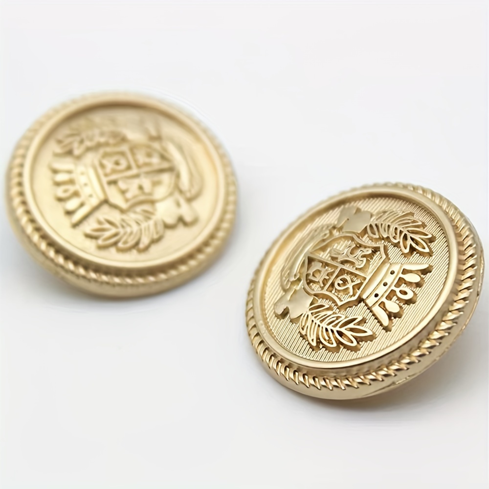 Metal Blazer Jacket Buttons, Apparel Blazer Buttons Gold