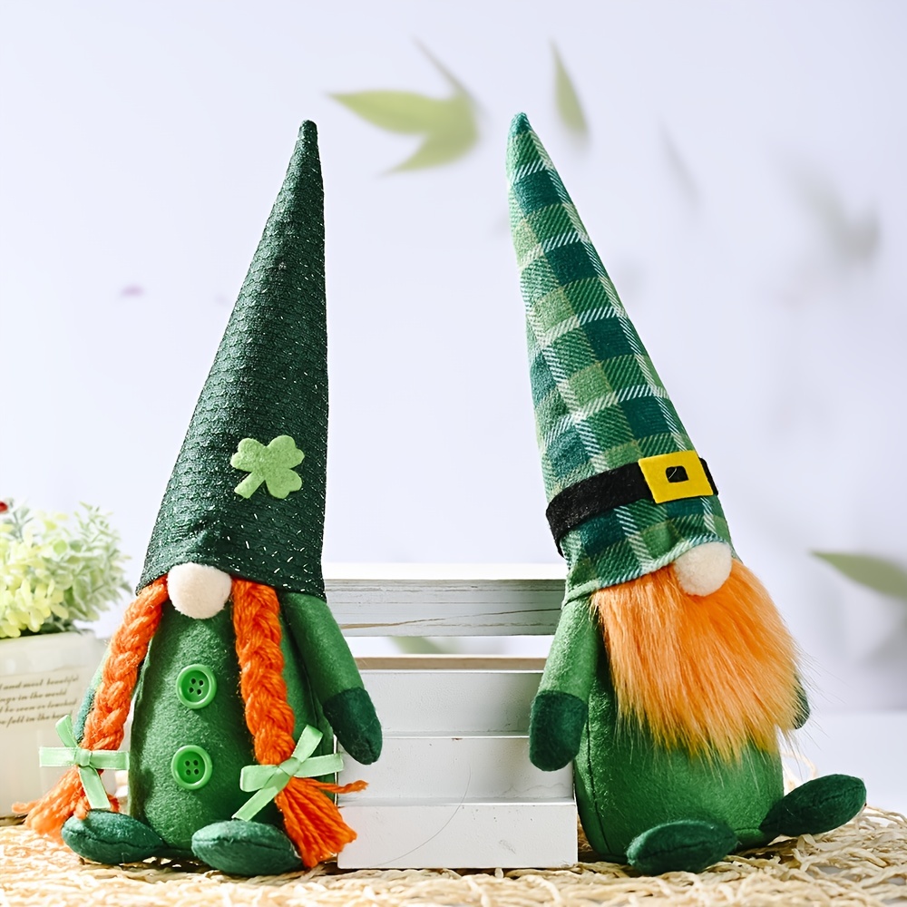 St.patrick's Day Irish Gnome Doll, St.patrick's Day Ornaments, Holiday ...