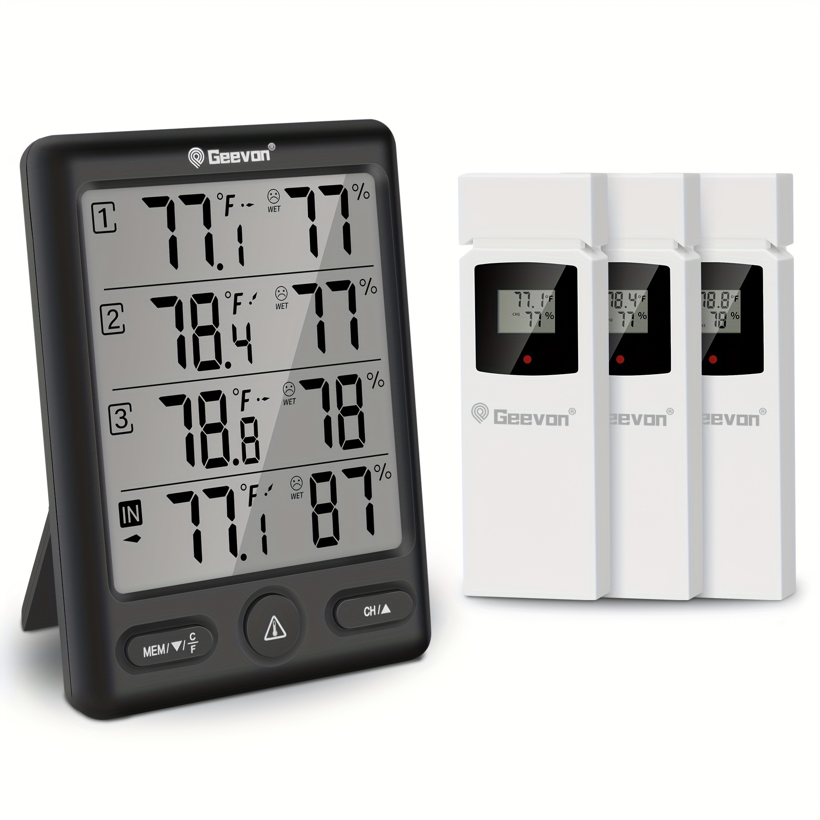 Tuya WiFi Weather Station Color Screen APP Control Indoor Outdoor  Thermometer Hygrometer 5 Days Weather Forecast 3-Alarms Clock