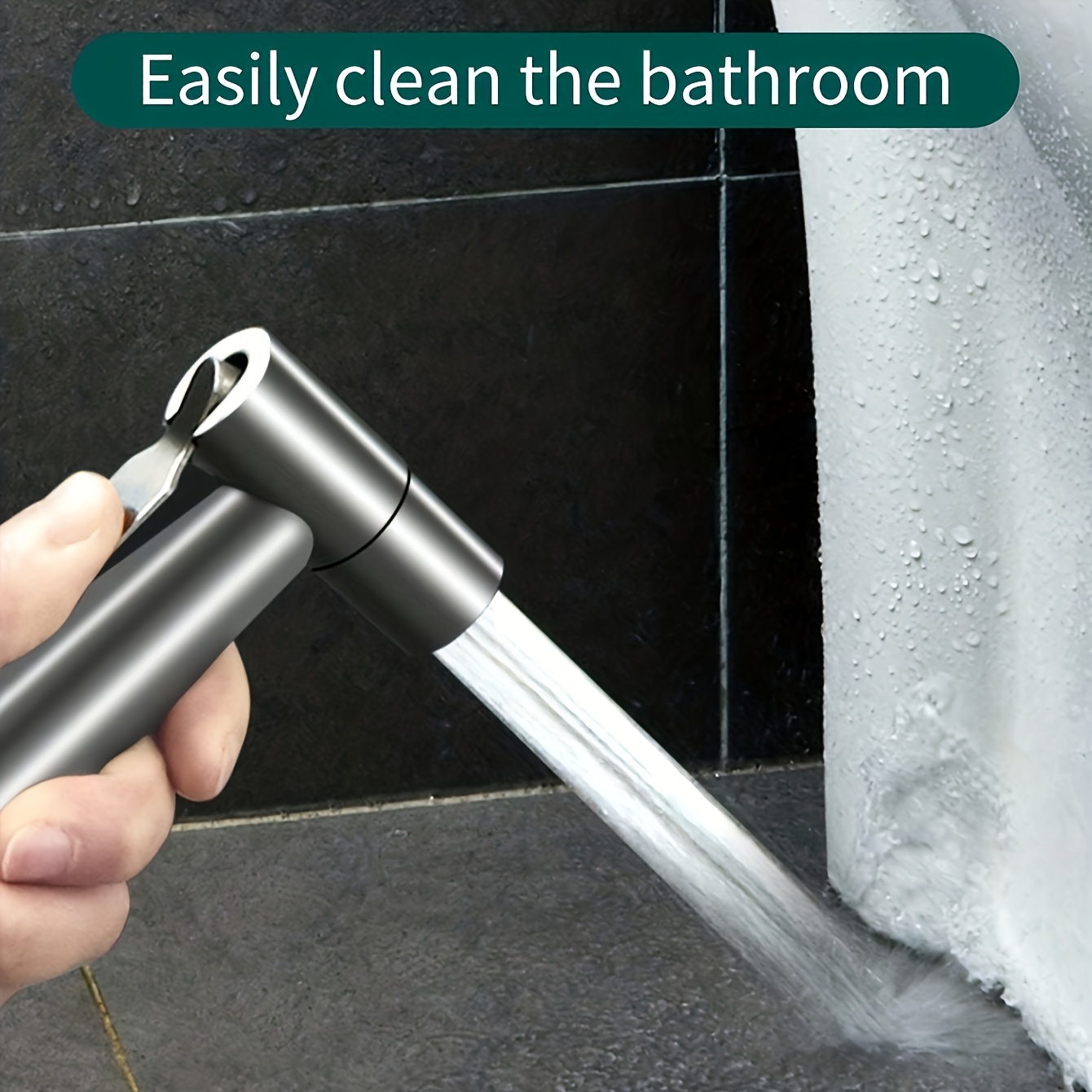 Silvery Spray Gun 304 Toilet Flushing Spray Gun Bathroom - Temu