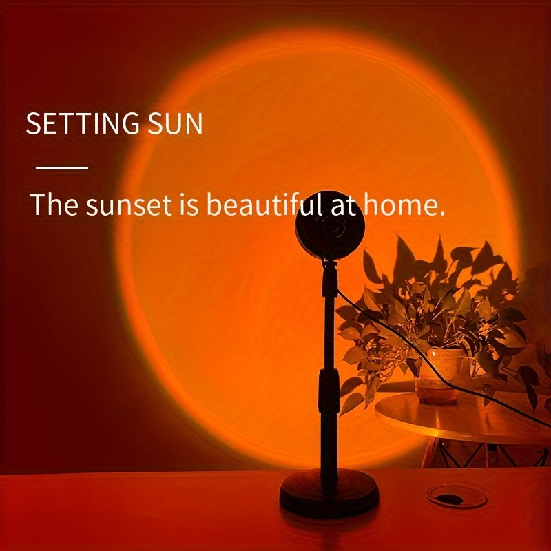 4 in1 Colors Sunset Lamp Sunset Projection 360 Degree Rotation