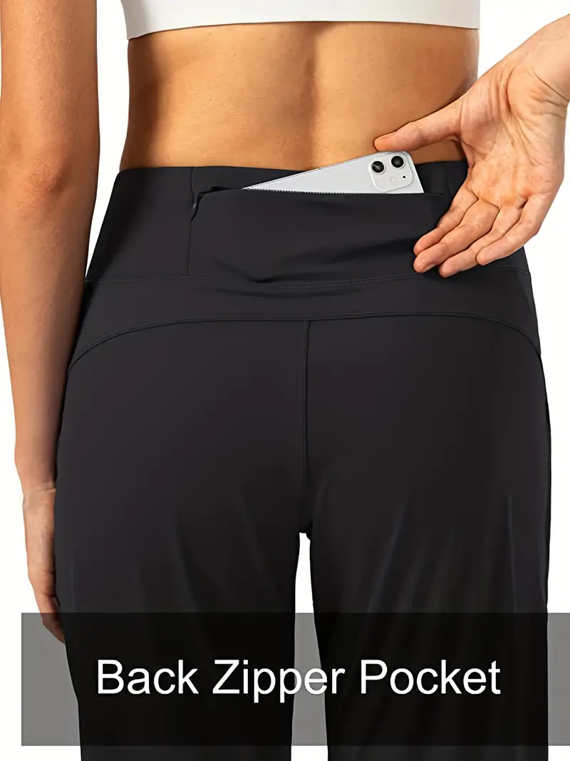High Waist Yoga Pants Zipper Pocket Women's Activewear - Temu Canada