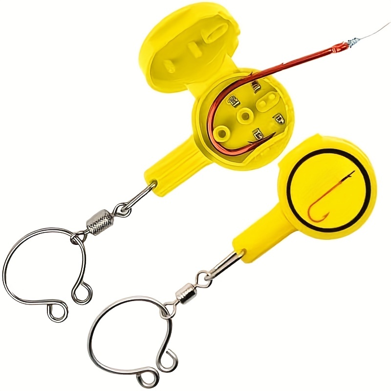 Hook-Eze Fishing Hook and Swivel Tying Safety Tool