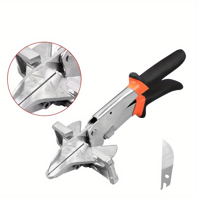 TRRAPLE Angle Miter Shear Cutter, Soft Wood Cutter 45 to 135 Degree Multi  Angle Trim Cutter Gasket Shear for Cutting Soft Wood Plastic PVC