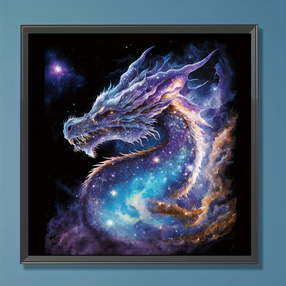 5D DIY Diamond Painting For Adults And Beginners Dragon Diamond Painting  For Living Room Bedroom Decoration 30*30cm/11.8inx11.8inch