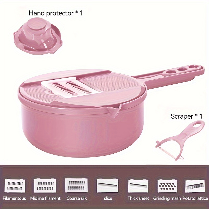 Kitchen Chopper Multi-Function Potato Cutting Slicer Household Radish  Scraping Grater Slices Grater Gadgets