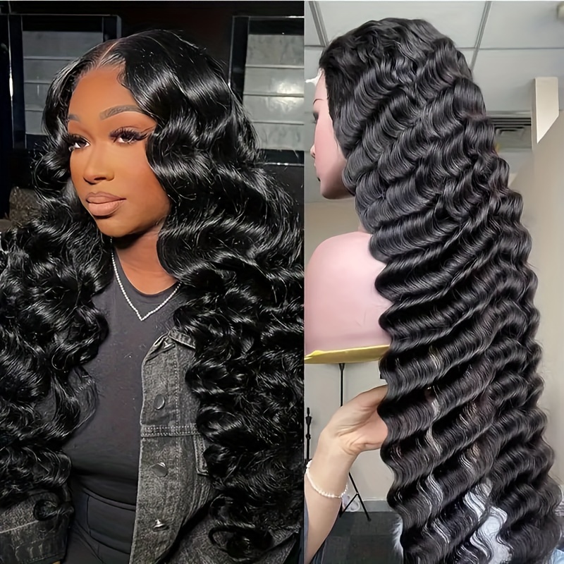 Wear And Go Glueless Wigs Human Hair Water Wave Lace Front - Temu