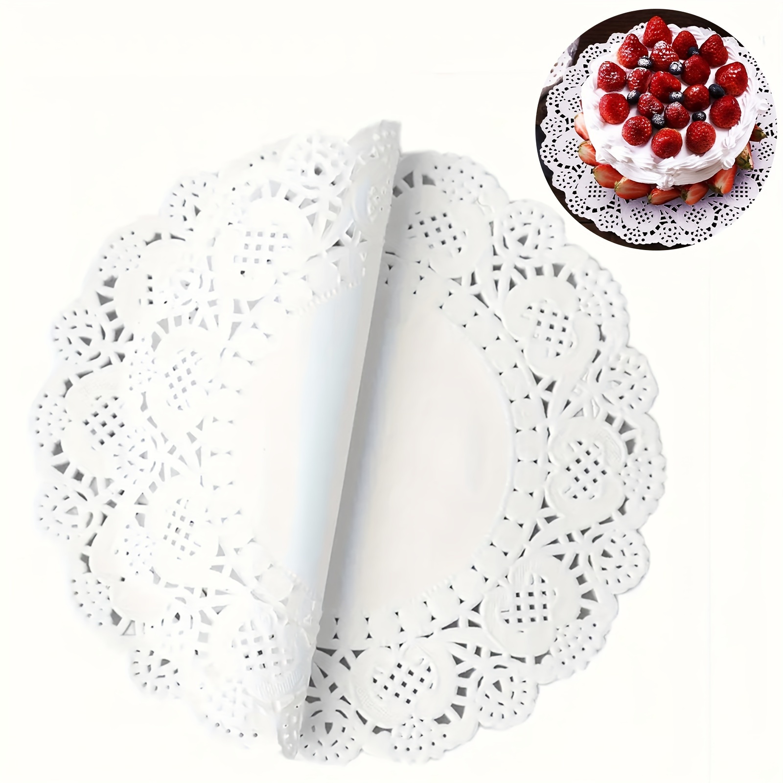 Lace Paper Doilies Doilies Placemats Grease Absorbent Paper - Temu