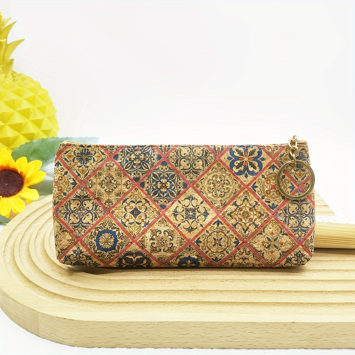 Vintage Flower Pattern Short Wallet, Zipper Around Coin Purse, Classic  Women's Credit Card Holder - Temu