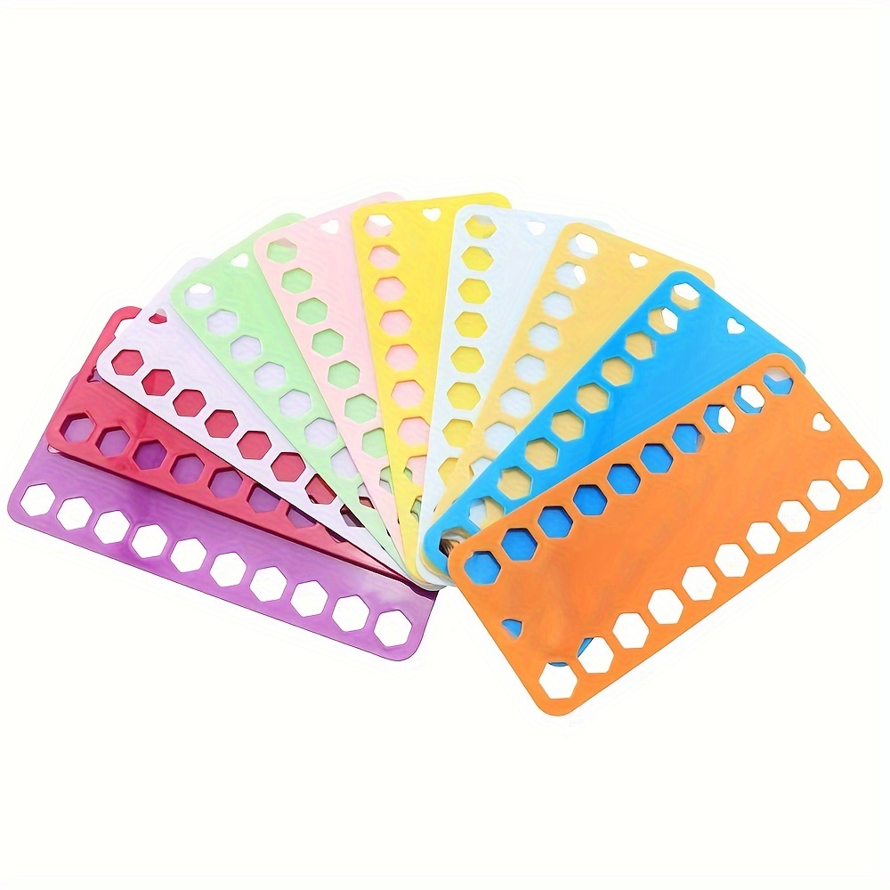 Embroidery Floss Organizer Colorful Plastic 20 Positions Row - Temu