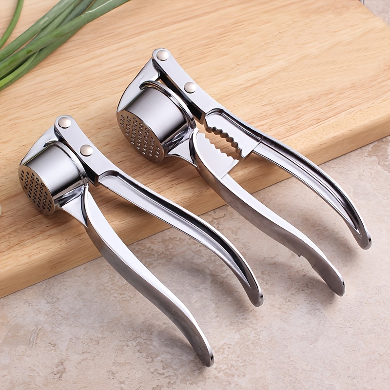 2 In 1 Multifunctional Manual Garlic Press Mincer Zinc Alloy Hand