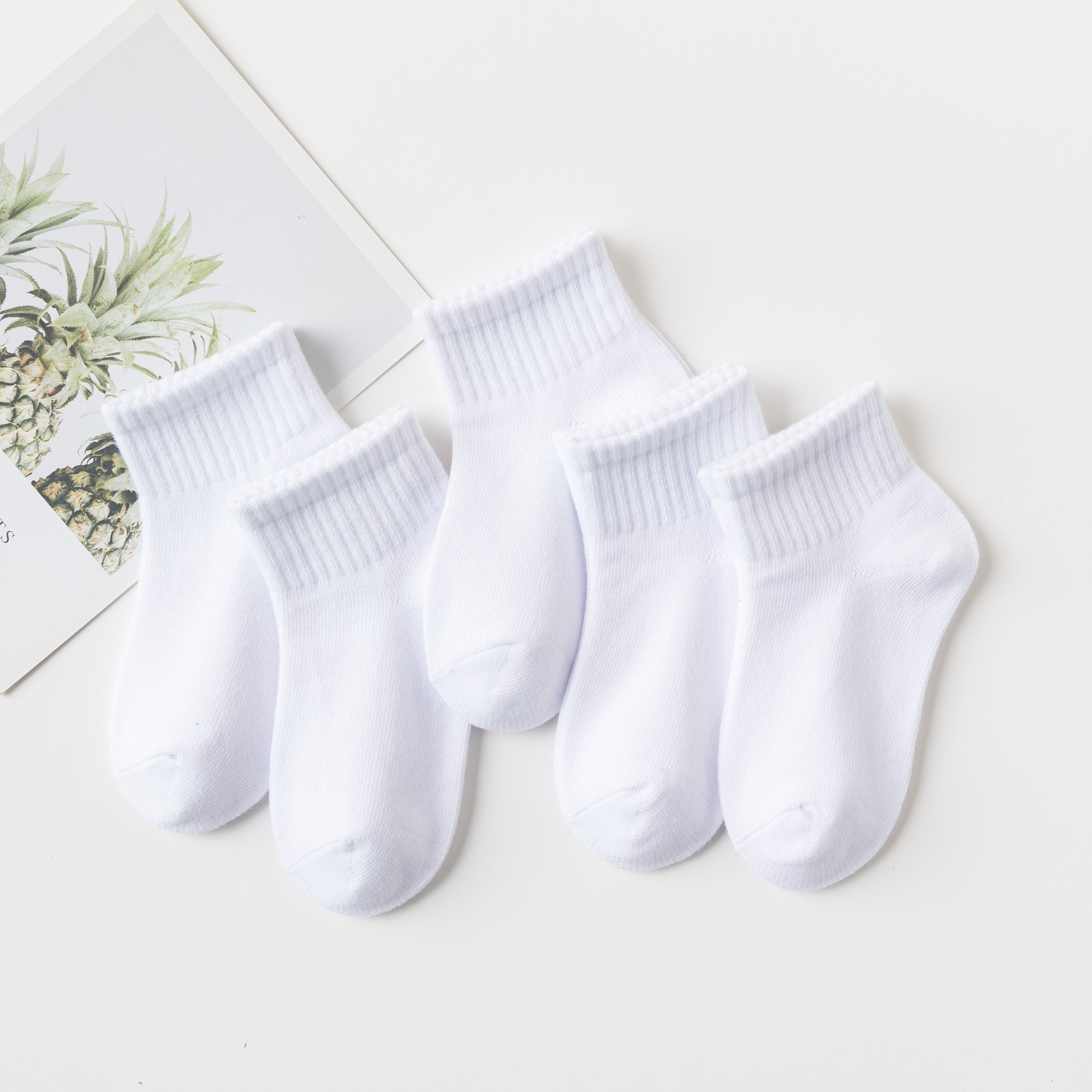Boys Plain Color Ankle Socks Breathable Comfortable Sport - Temu