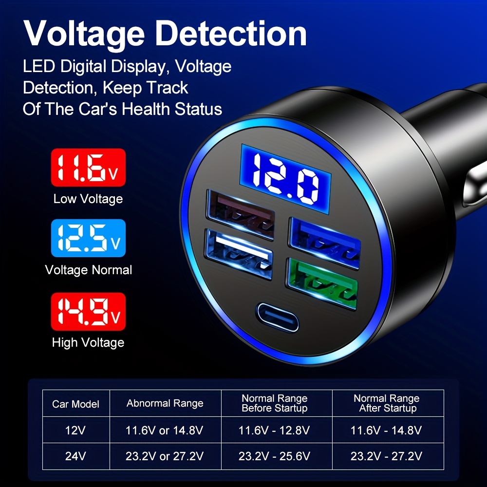 Voltímetro Digital para coche, medidor de voltaje y temperatura, 2 en 1, DC  8V-36V, 12V, 24V, 36V - AliExpress