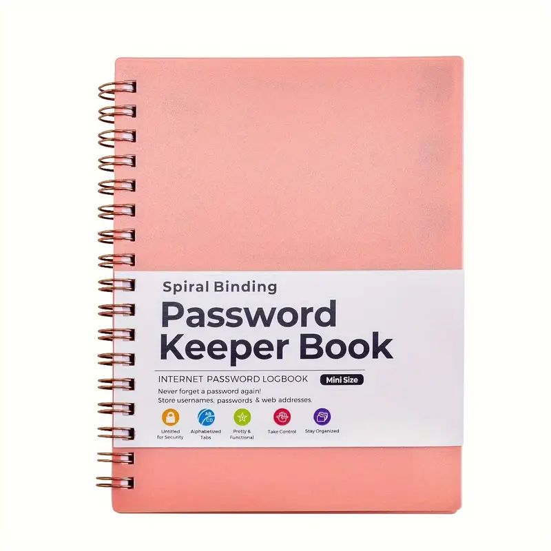 Mini Quaderno delle Password: Rubrica tascabile per conservare in Ordine  Alfabetico Dati di Accesso, Codici, Pin. Copertina anonima Mosaico Viola