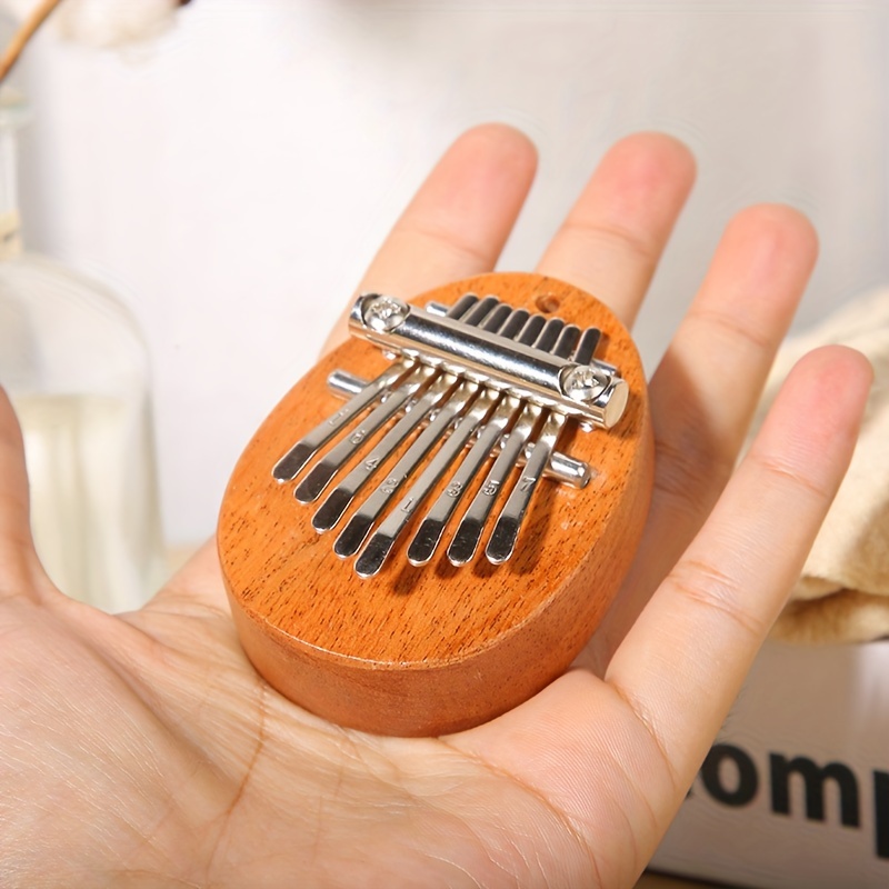 8 Key Mini Kalimba, Finger Thumb Piano With Accessory Pendant Gift