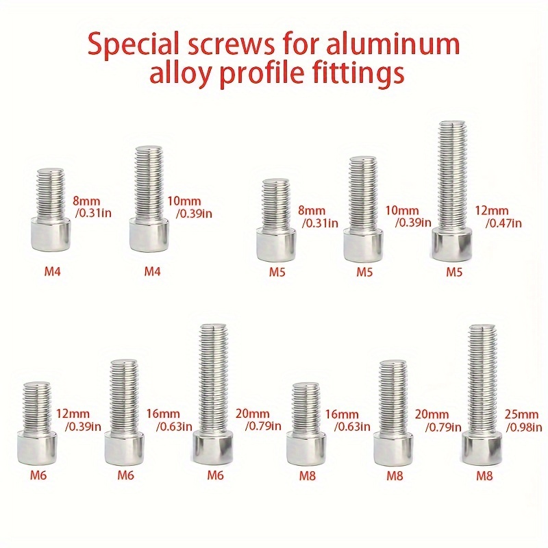 Magnetic Screw Size Chart Aluminum Sign Comprehensive Guide - Temu