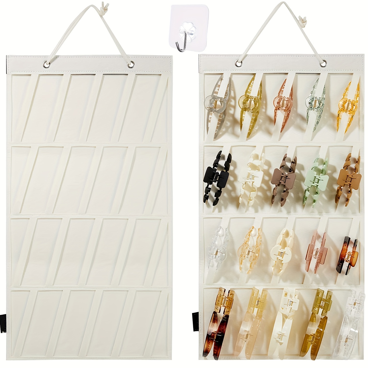 Hanging Hair Claw Clips Holder For Women Claw Hair - Temu