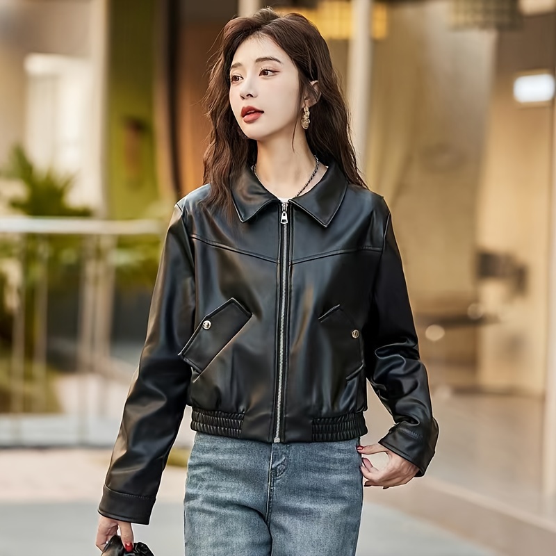 Chaqueta Biker Chaquetas De Cuero Patronato Chaqueta Moto Negra