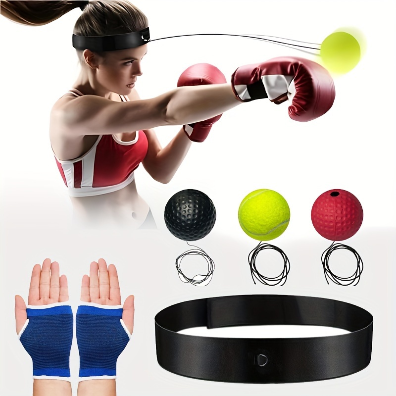 YMX Boxing YMX BOXING Reflex Ball on String - Fight Ball with Adjustable  Headband,Soft Foam Balls - Improve Hand Eye Coordination