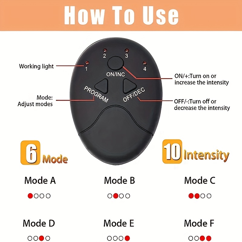 Estimulador muscular ABS eléctrico inalámbrico Voice Broad Cast  Estimulación muscular eléctrica Entrenador de cintura abdominal  Mioestimulador Fitness corporal Pérdida de peso Masajeador adelgazante  corporal - Temu