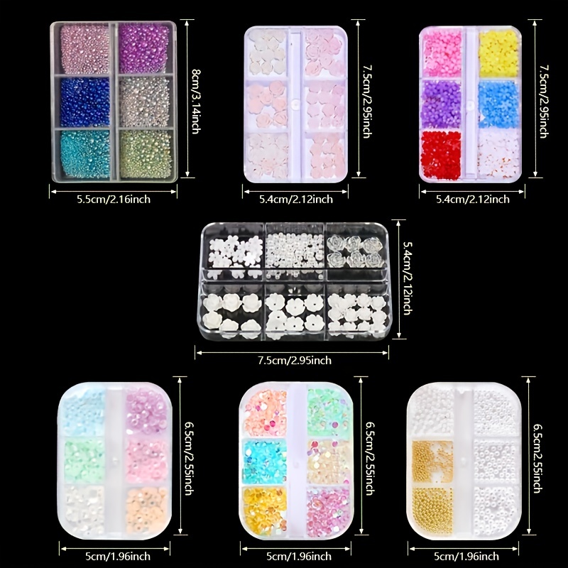 3d Mixed Color Flatback Crystal Beads Acrylic Nails Flatback Rhinestones  Aurora Mermaid Beads Nail Charms Jewelry Nail Accessories Crystal Nail Gems  Nail Art Decoration For Diy Nail Crafts Clothes Decoration - Temu