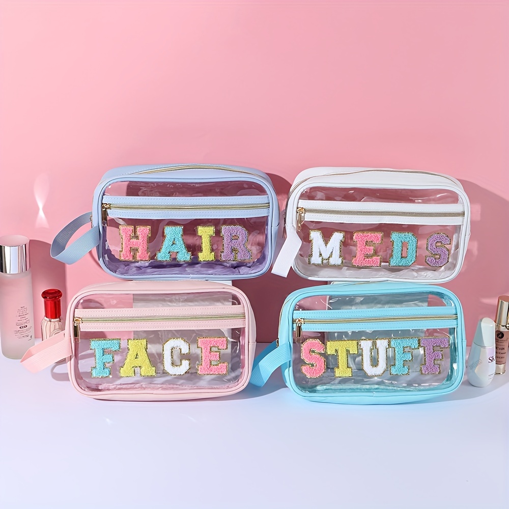Clear Cosmetic Bag - Women's Transparent Makeup Toiletry Pouch