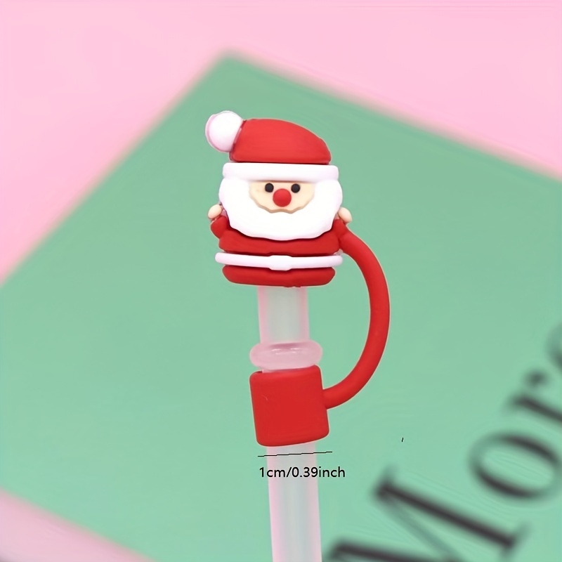 Christmas Hat With Straw Drink Helmet Christmas Party Favor - Temu