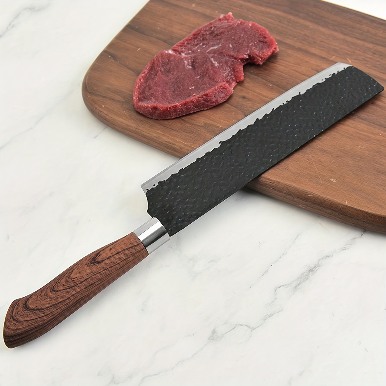Forged Kitchen Knives Set 1-6pcs Stainless Steel Meat Cleaver Butcher Knives  Chef Slicer Paring Knife