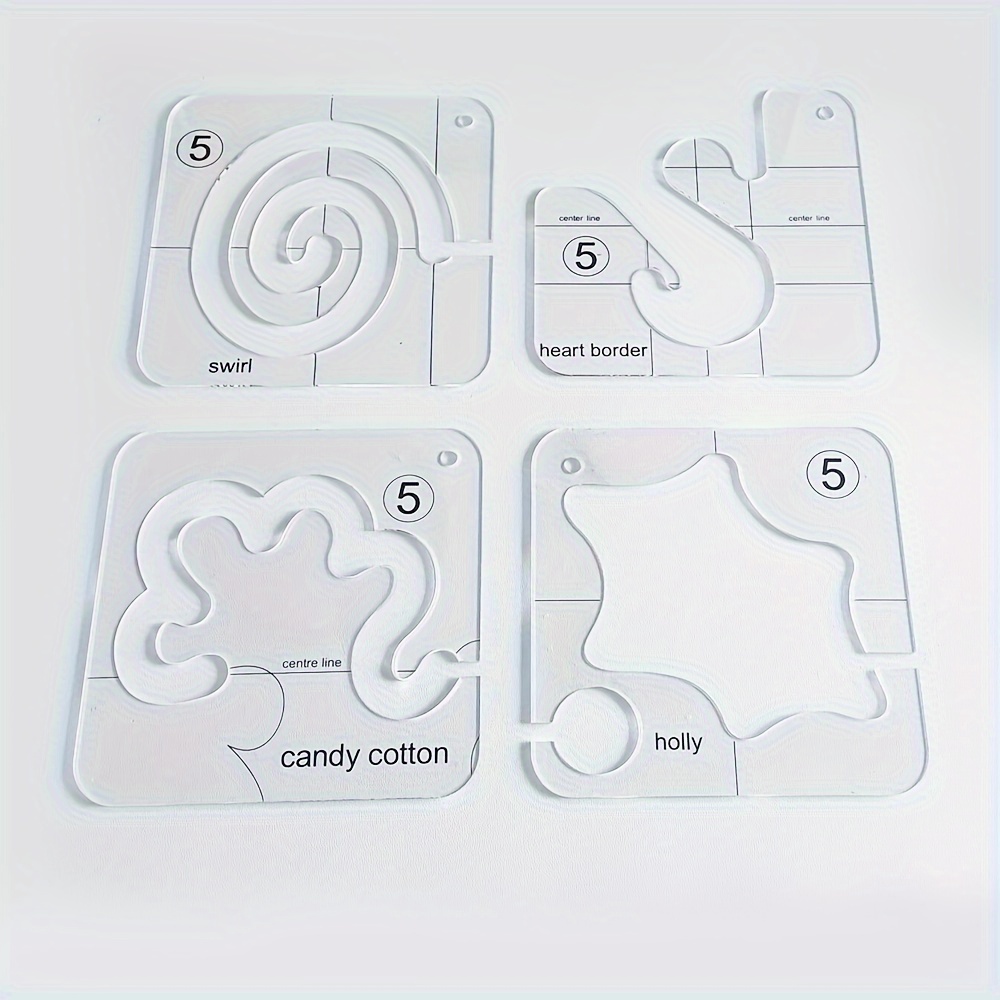 Memory Bear Template Ruler Set (10 Pcs) Diy Hand Memory Bear Stencil Ruler  - AliExpress