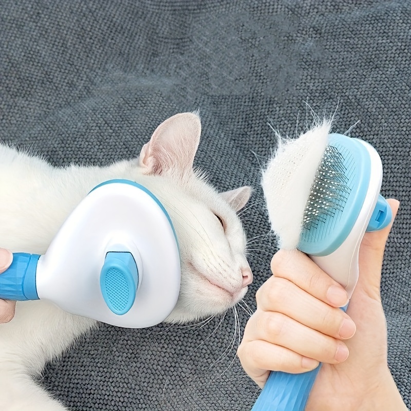 Brosse anti peluches avec station de nettoyage pour chien et chat