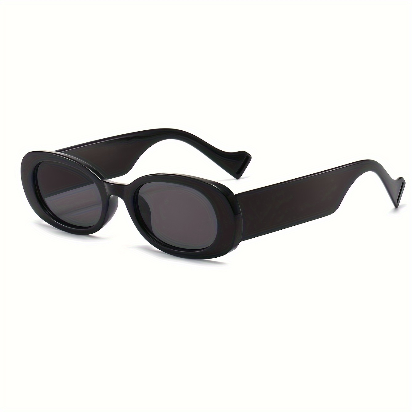 Womens Hip Hop Oval Small Sunglasses - Temu