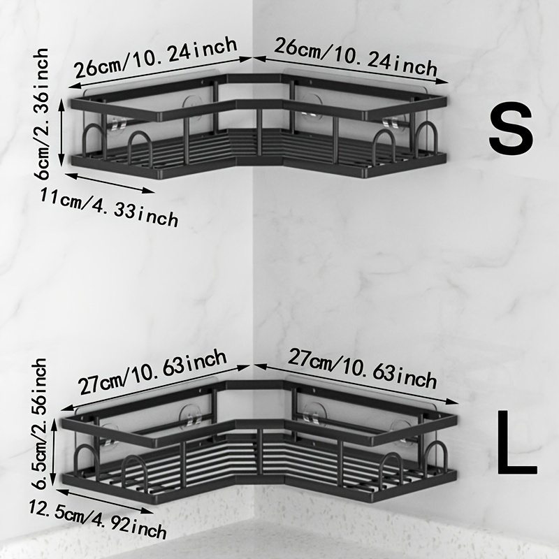 2pack Caddy Ducha Esquinero Estante Ducha Esquinero Baño - Temu Chile