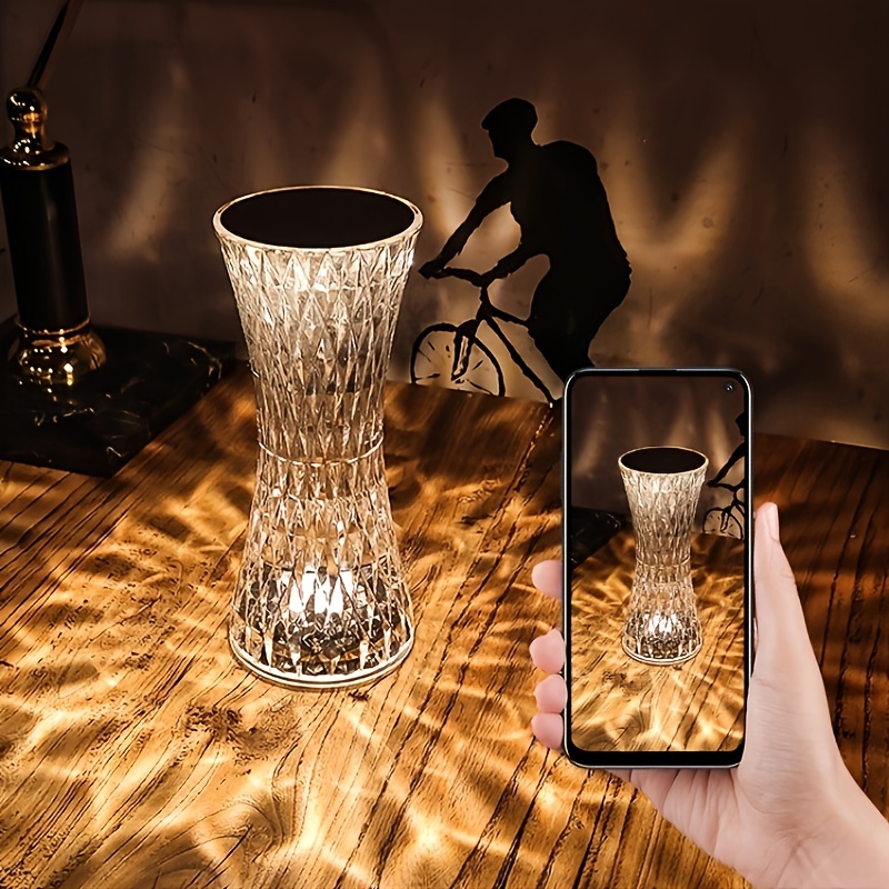 Lampe de chevet élégante en cristal avec contrôle - Temu Belgium