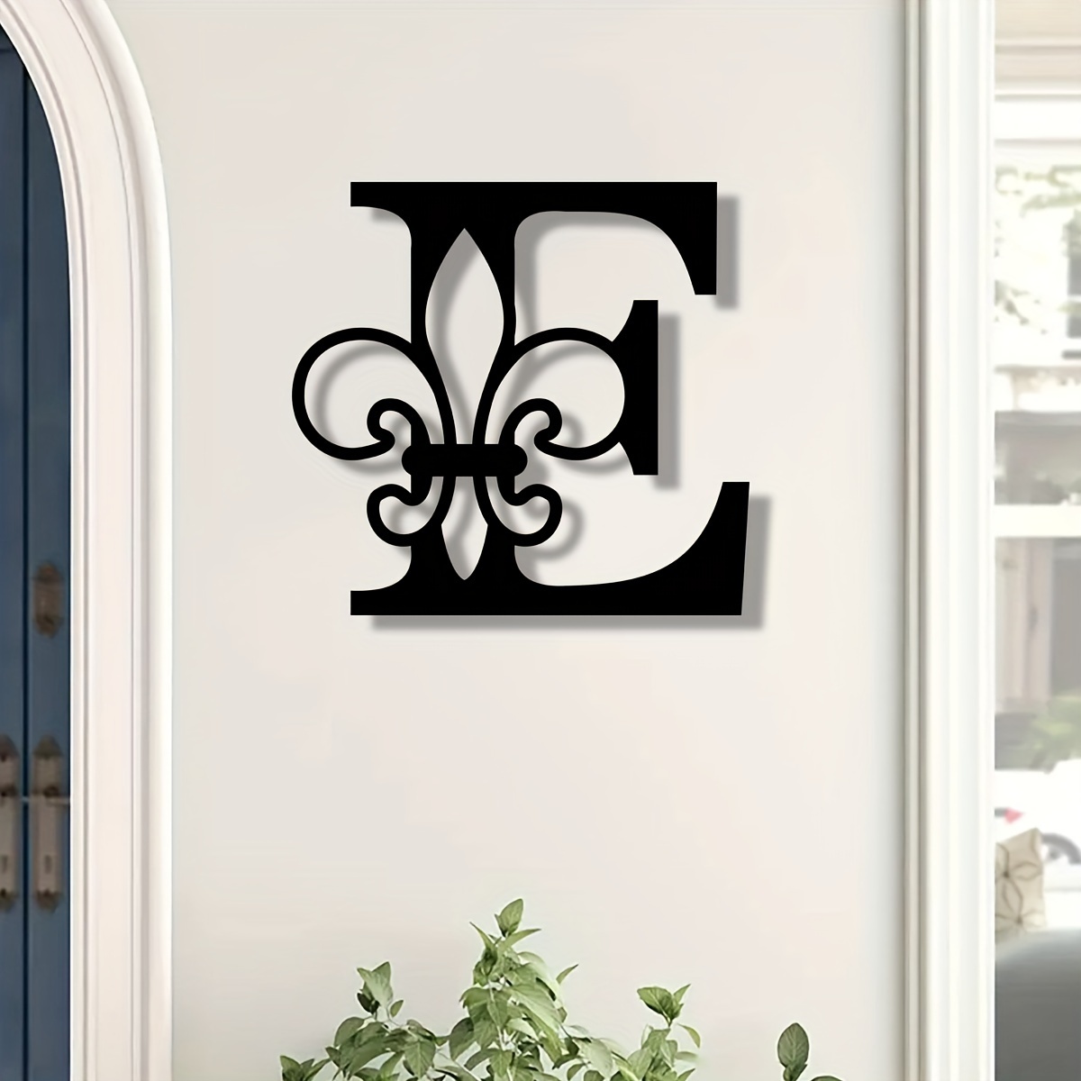  Personalized Name & Initial Letter Monogram Floral