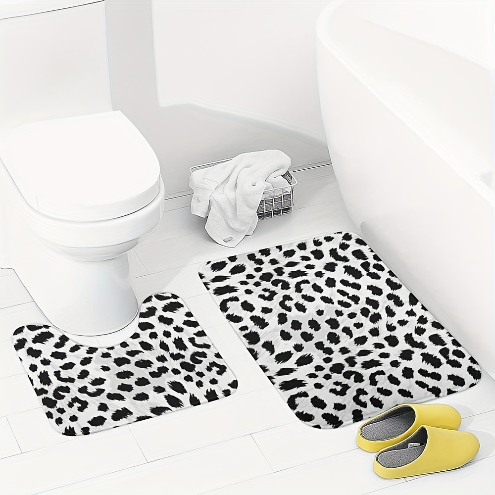Bath Rug Set Microfiber Bathroom Shower Rugs Toilet Mat Non Slip