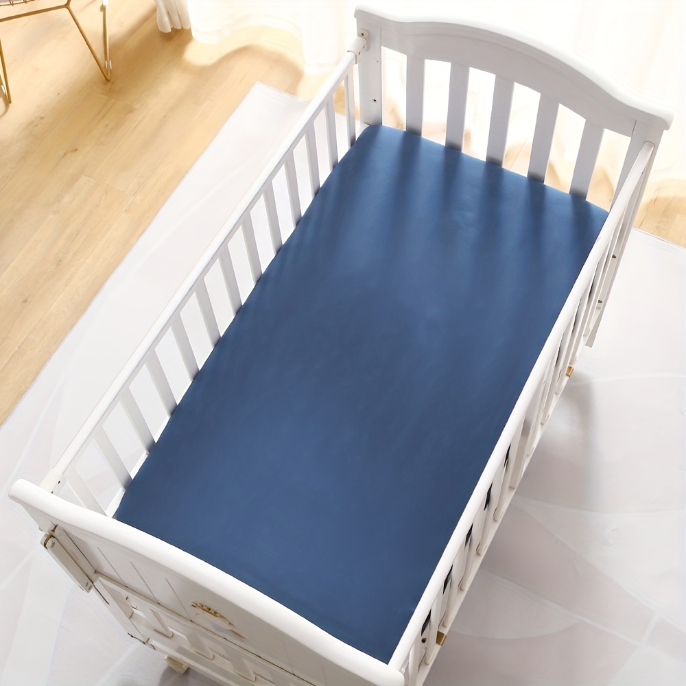 2pcs Soft Polyester Crib Fitted Sheets for Baby Mattress