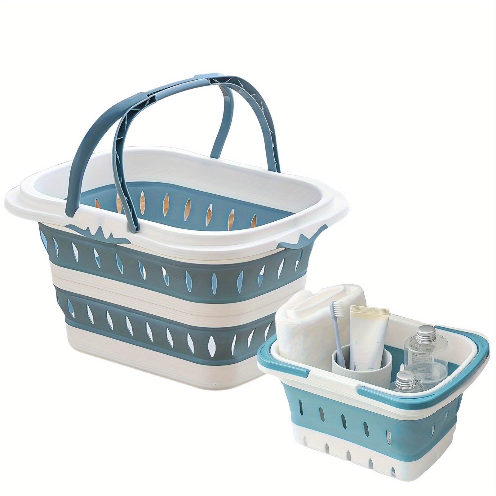 Dropship Folding Laundry Basket Bathroom Clothes Storage Organizer Baskets  Portable Punch-Free Laundry Basket Holder Home Accessories to Sell Online  at a Lower Price