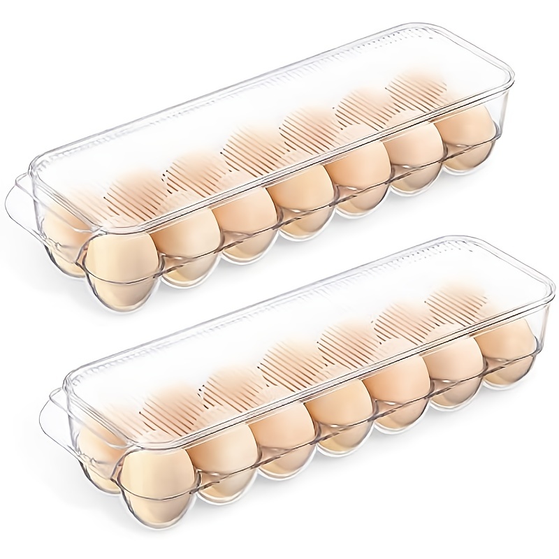 Portable Egg Carrier Holder Durable Plastic Storage Box With - Temu