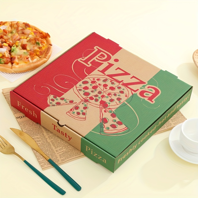 Eco Pie Boîte à pizza en papier kraft et carton ondulé noir