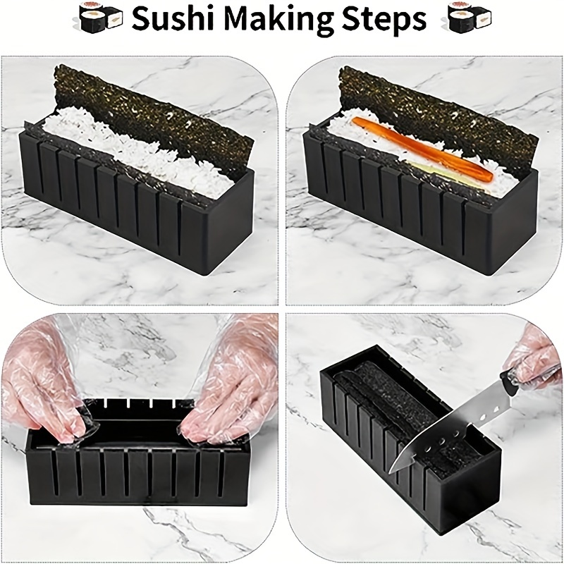 New Sushi Maker Kit Rice Roll Mold Kitchen DIY Easy Chef Set Mould