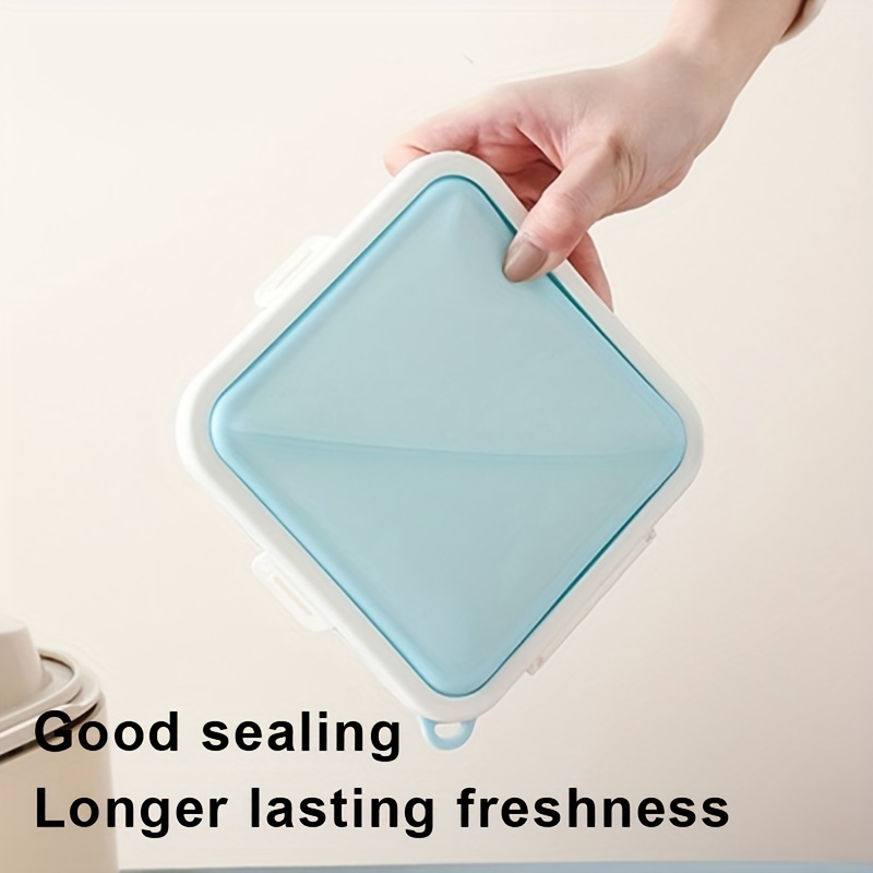 1pc Sandwich Bread Fresh Lunch Box Silicone Portable Takeaway Lunch Box Can  Be Heated And Sealed Suitable For Men Women Students School Office Use  Microwaveable Dishwasher Safe Kitchen Accessories