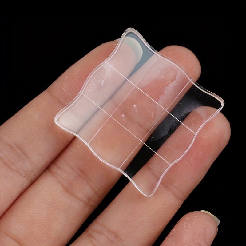 Acrylic Clear Stamp Block Scrapbooking Stamp Tools Transparent Pad w Grid  Line