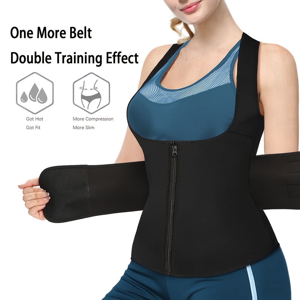 Hoplynn Waist Trainer Zipper Vest Women Body Shape Neoprene - Temu