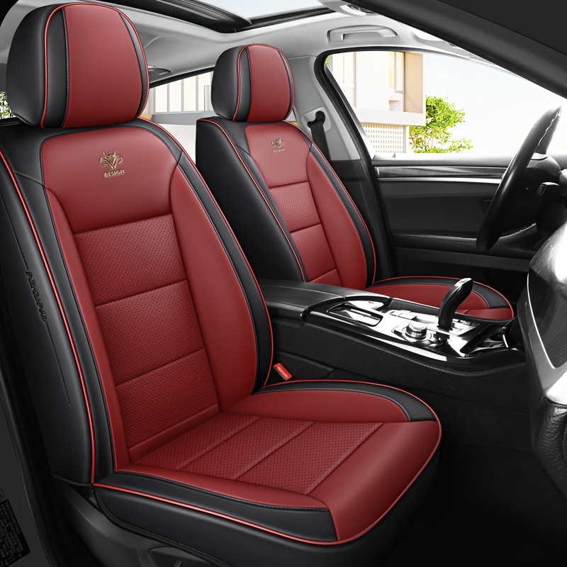 

Luxury Leather Car Seat Covers, 2024 Full Set, Universal Fit, Scratch-resistant, 4 Seasons, Vehicle Cushion Protector, Auto Seat Cover Set