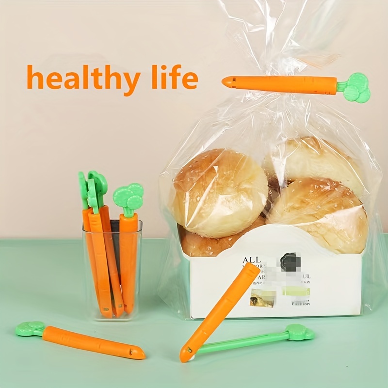 Kitchen Storage 5PCS Plastic Magnetic Sealing Food Snack Bag Clips