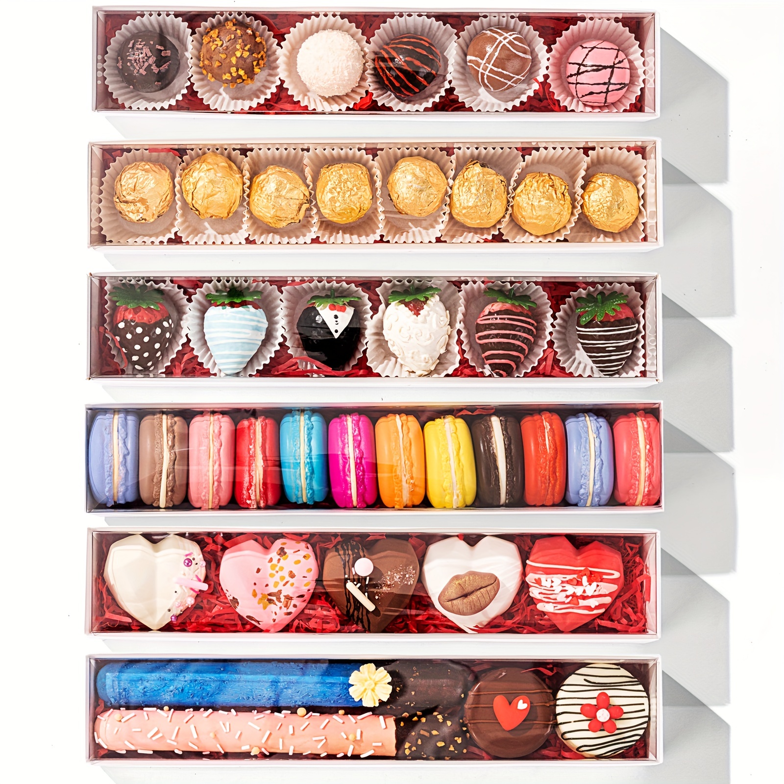 Chocolate Covered Strawberries Boxes For 6